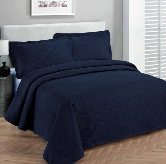 fancy-collection-3pc-luxury-bedspread-coverlet-embossed-bed-cover-solid-navy-blue-king-over-size-118-1