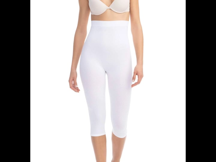 farmacell-123-womens-high-waisted-anti-cellulite-micromassage-capri-leggings-white-s-m-1