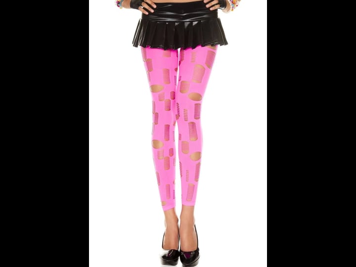 fashionfirst-tattered-cut-out-leggings-neon-pink-1