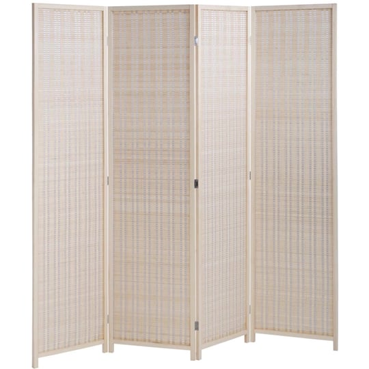 fdw-bamboo-4-panel-room-divider-folding-privacy-screen-72-tall-beige-1