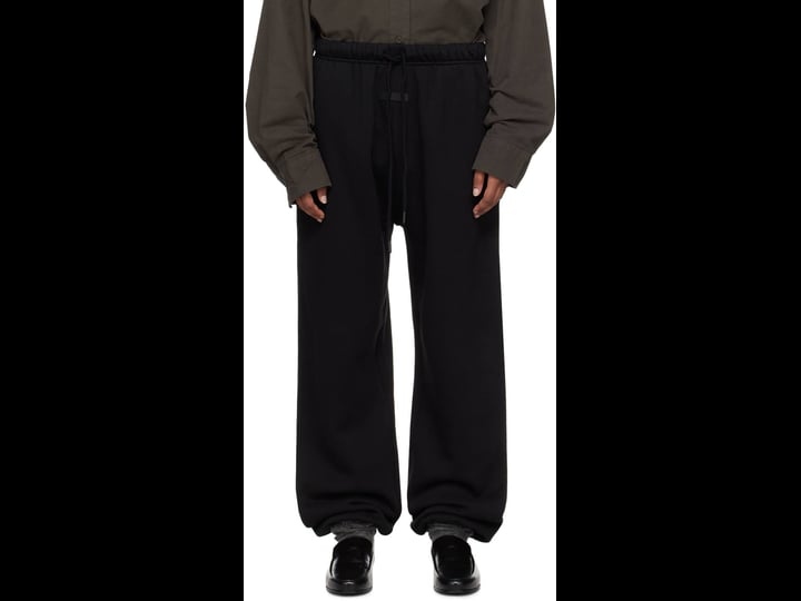 fear-of-god-essentials-womens-jet-black-sweatpants-size-medium-1