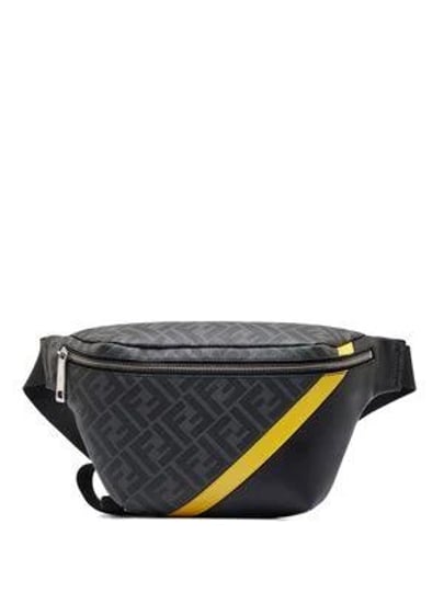 fendi-pre-owned-1974-zucca-belt-bag-black-1
