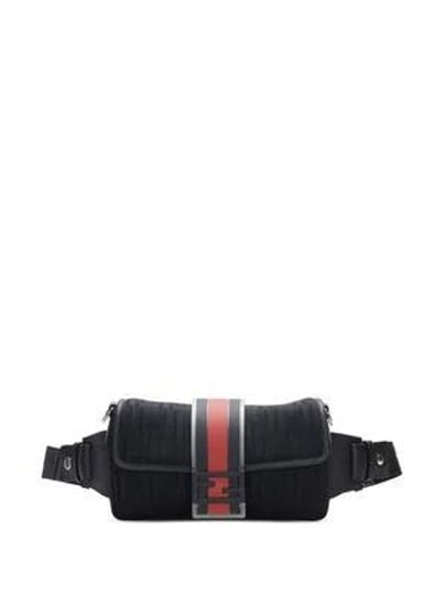 fendi-pre-owned-zucca-belt-bag-black-1