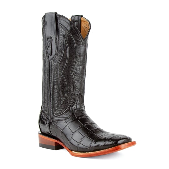 ferrini-mens-genuine-alligator-belly-square-toe-boots-black-1