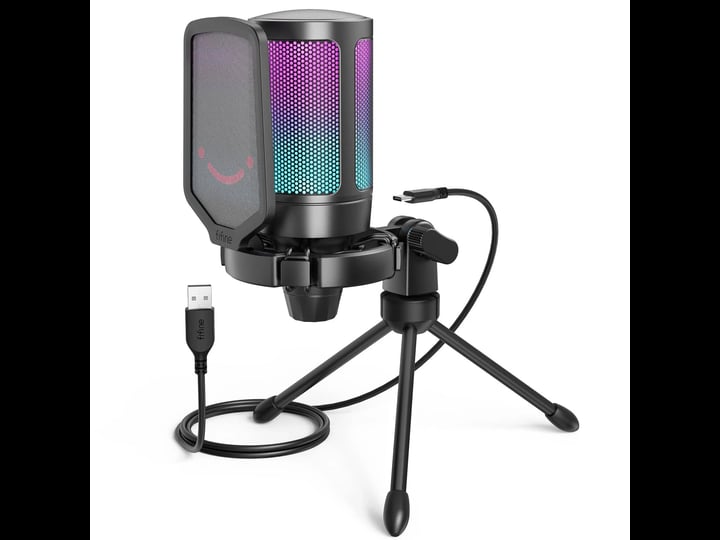 fifine-gaming-usb-microphone-for-pc-ps5-condenser-mic-with-quick-mute-rgb-indicator-tripod-stand-pop-1