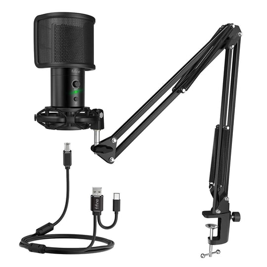 fifine-usb-gaming-streaming-microphone-kit-for-pc-computer-condenser-mic-set-with-arm-stand-mute-but-1