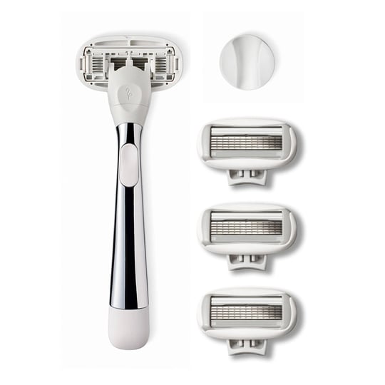 flamingo-5-blade-razors-for-women-1-razor-handle-4-5-blade-refills-1-shower-holder-chrome-1