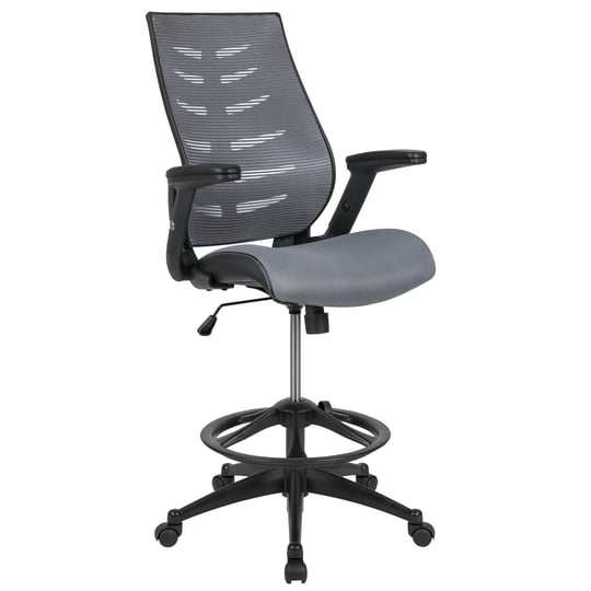 flash-furniture-high-back-dark-gray-mesh-spine-back-ergonomic-drafting-chair-with-adjustable-foot-ri-1