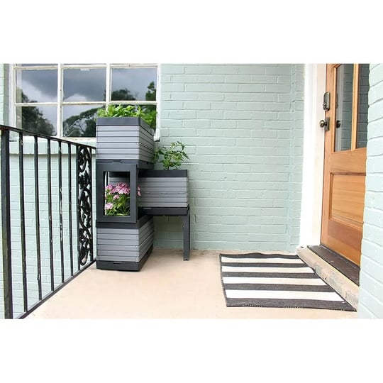 flexspace-22-in-x-11-in-x-13-in-gray-resin-modular-raised-garden-bed-1