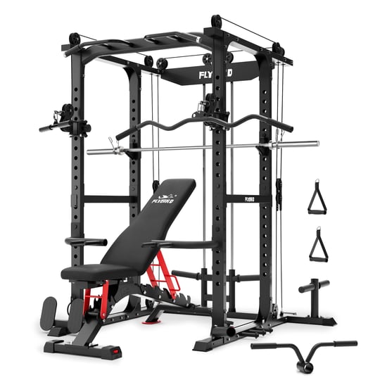 flybird-all-in-one-power-rack-with-pulley-system-set-power-rackpro-weight-benchsoaring-falcon-olympi-1