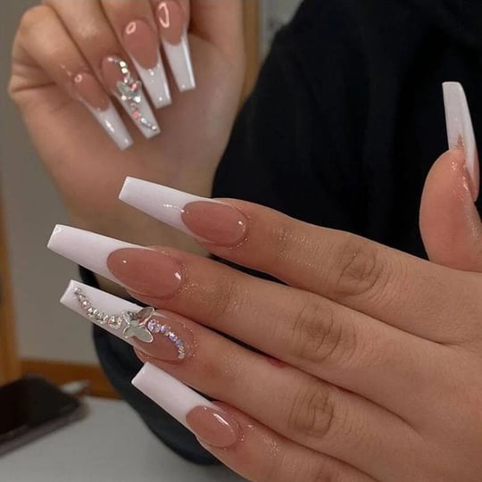 fofosbeauty-24pcs-press-on-false-nail-tips-extra-long-coffin-manicure-full-cover-fake-nails-french-b-1