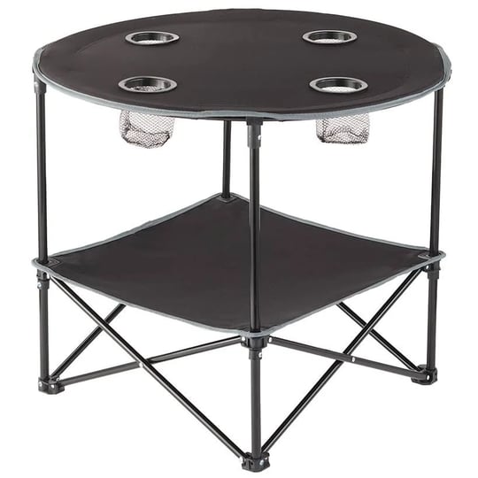 folding-picnic-table-with-shelf-black-1