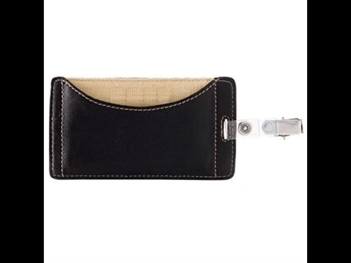 foray-office-depot-faux-leather-badge-holder-black-1