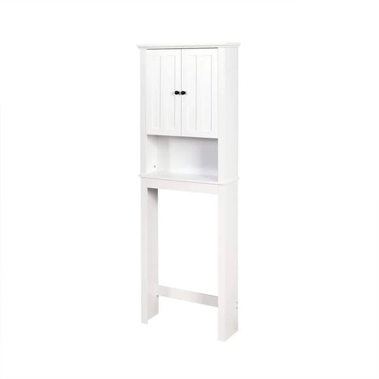 forclover-7-7-in-d-x-23-6-in-w-x-67-3-in-h-bathroom-wooden-space-saver-white-toilet-wall-cabinet-wit-1