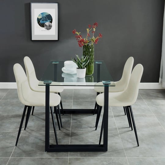 franco-black-olly-beige-5-piece-dining-set-1