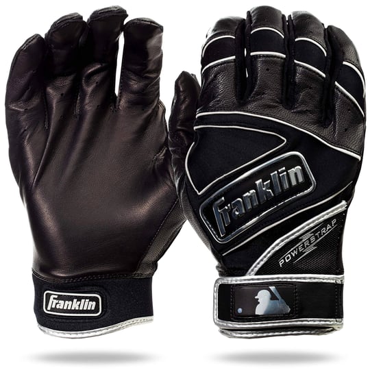 franklin-powerstrap-chrome-adult-batting-gloves-black-medium-1