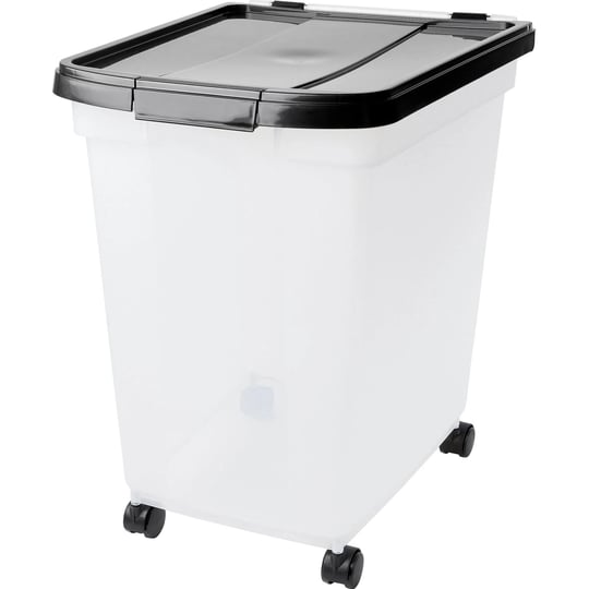 frisco-airtight-food-storage-container-clear-black-65-qt-1