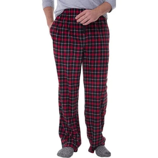 fruit-of-the-loom-mens-fleece-sleep-pant-red-black-x-large-1