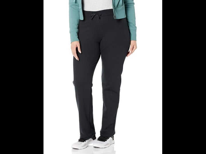fruit-of-the-loom-womens-essentials-french-terry-open-bottom-pant-womens-size-2xl-black-1