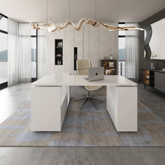 fufugaga-59-in-white-modern-contemporary-executive-desk-hutch-included-stainless-steel-ljy-kf020257--1