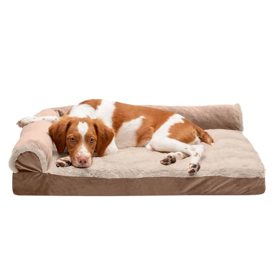 furhaven-deluxe-chaise-lounge-dog-bed-wave-fur-velvet-cooling-gel-foam-brownstone-medium-1