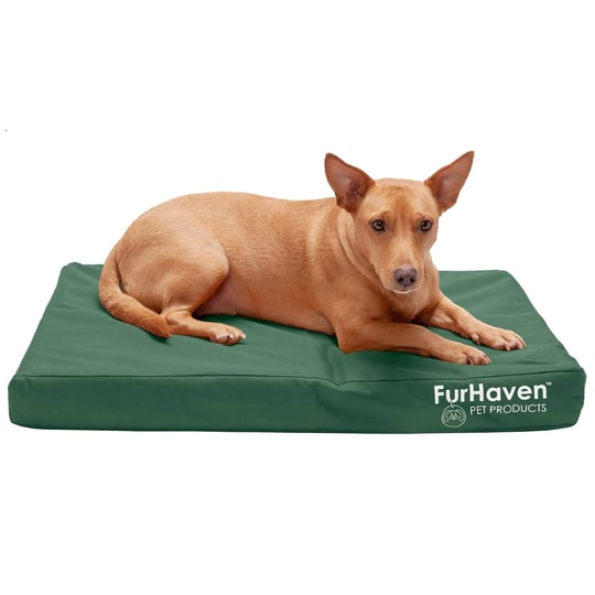 furhaven-oxford-indoor-outdoor-deluxe-dog-bed-orthopedic-foam-forest-medium-1