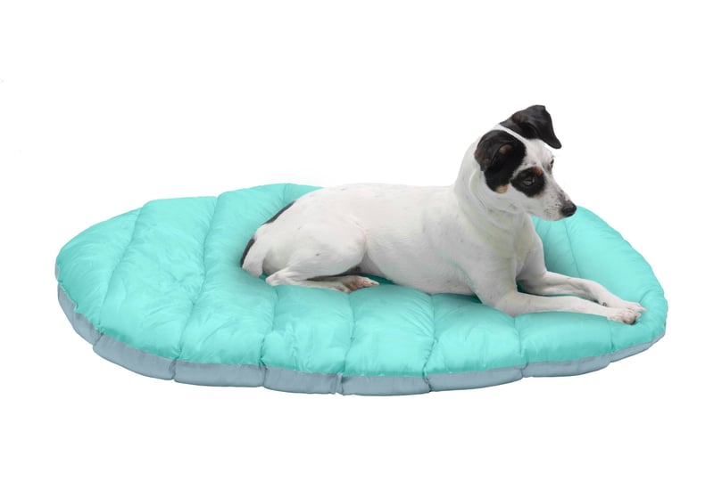 furhaven-stuff-sack-travel-bed-with-bag-aqua-granite-gray-small-1