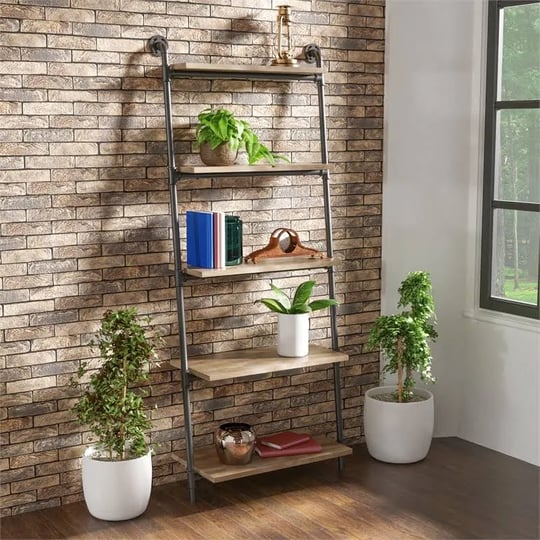 furniture-of-america-binlatti-metal-5-tier-ladder-display-shelf-in-sand-black-1