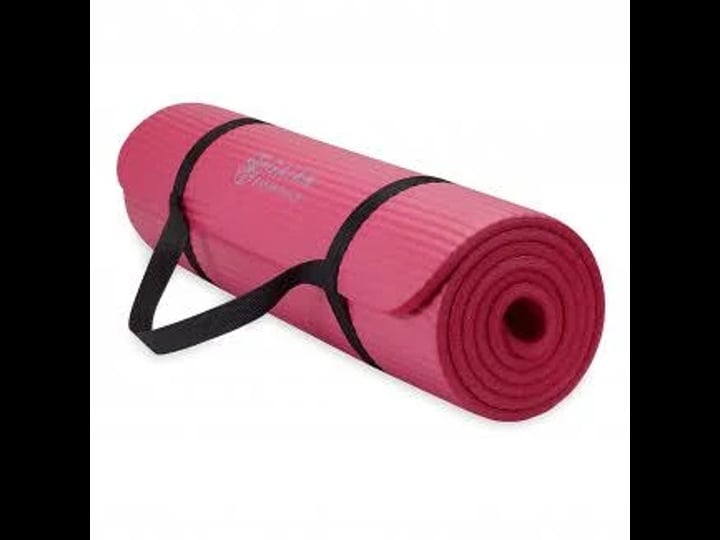 gaiam-essentials-thick-yoga-mat-fitness-exercise-mat-with-easy-cinch-carrier-strap-pink-72l-x-24w-x--1