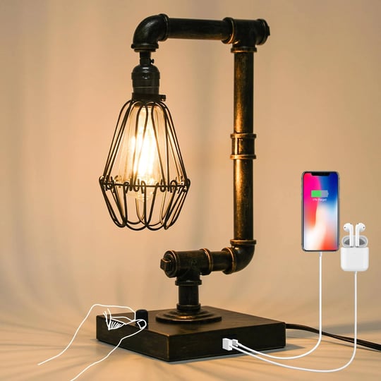 ganiude-steampunk-table-lamp-industrial-desk-lamp-with-usb-ports-rustic-edison-bulb-lampmetalbronze-1