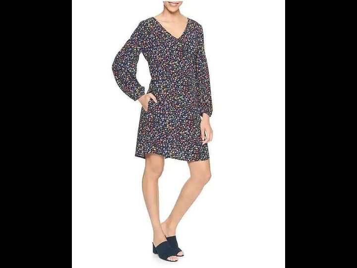gap-factory-womens-print-shift-dress-navy-floral-m-1