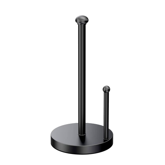 gatco-1447mx-kitchen-paper-towel-stand-matte-black-1