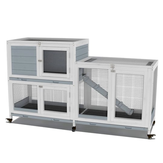 gdlf-two-floors-58-wooden-indoor-rabbit-guinea-pig-pet-cage-on-wheels-waterproof-1