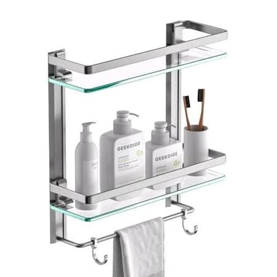 geekdigg-bathroom-glass-shelf-with-towel-bar-2-tier-wall-mounted-tempered-glass-shower-1