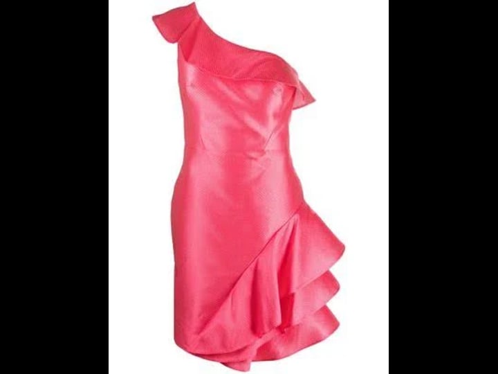 gemy-maalouf-one-shoulder-ruffled-mini-dress-pink-1