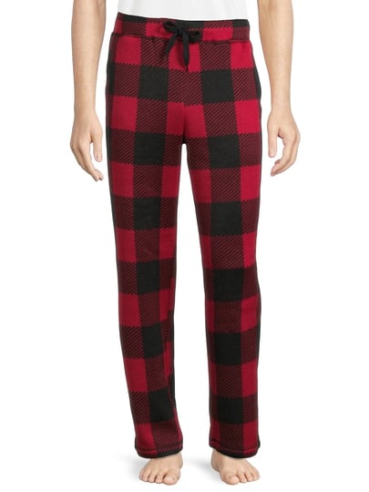 george-mens-buffalo-plaid-sleep-pants-size-medium-red-1