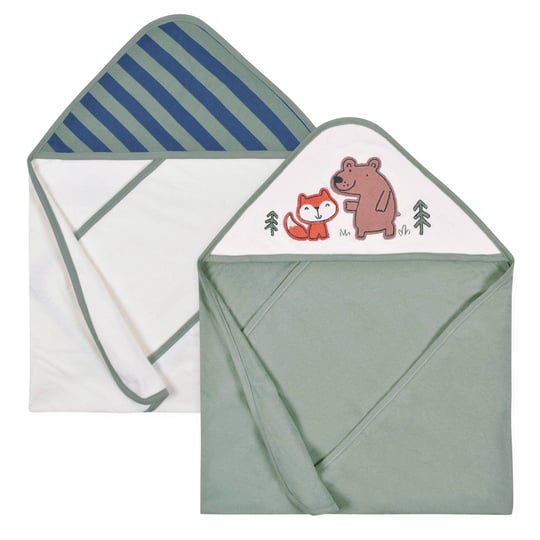 gerber-childrenswear-baby-terry-towel-forest-green-2-ct-target-1