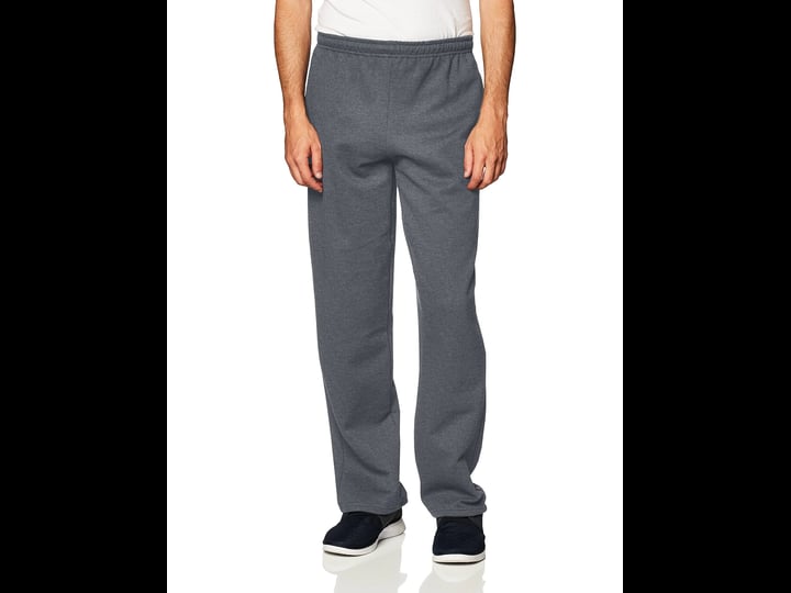 gildan-mens-fleece-open-bottom-pocketed-sweatpants-1