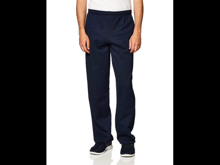 gildan-mens-fleece-open-bottom-pocketed-sweatpants-size-xl-blue-1