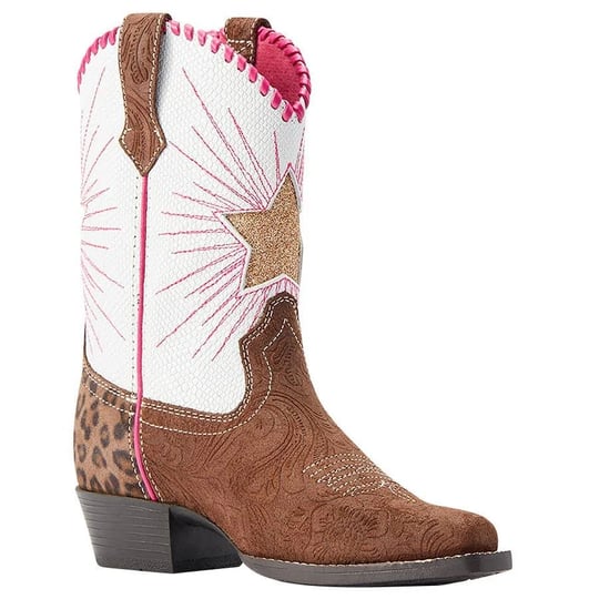 girls-ariat-heritage-star-western-boots-3-brown-floral-emboss-1