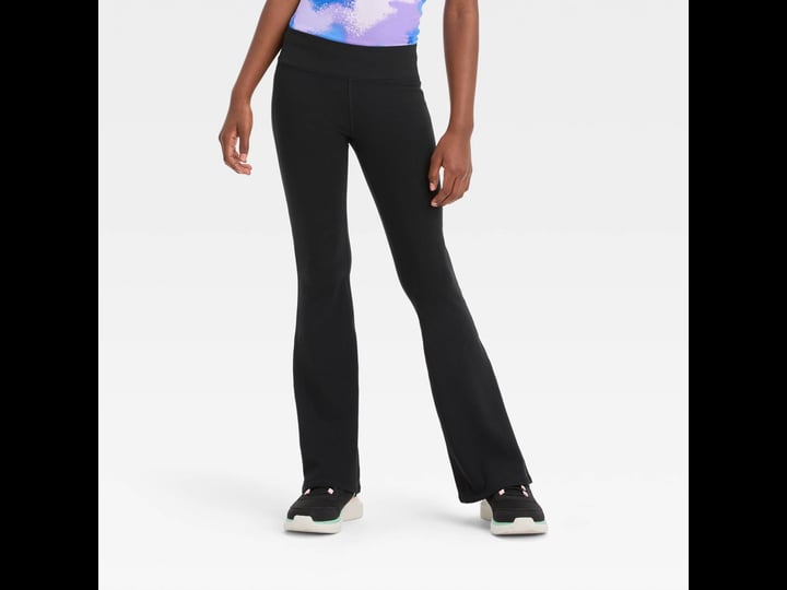 girls-flare-mid-rise-leggings-all-in-motion-black-xs-1