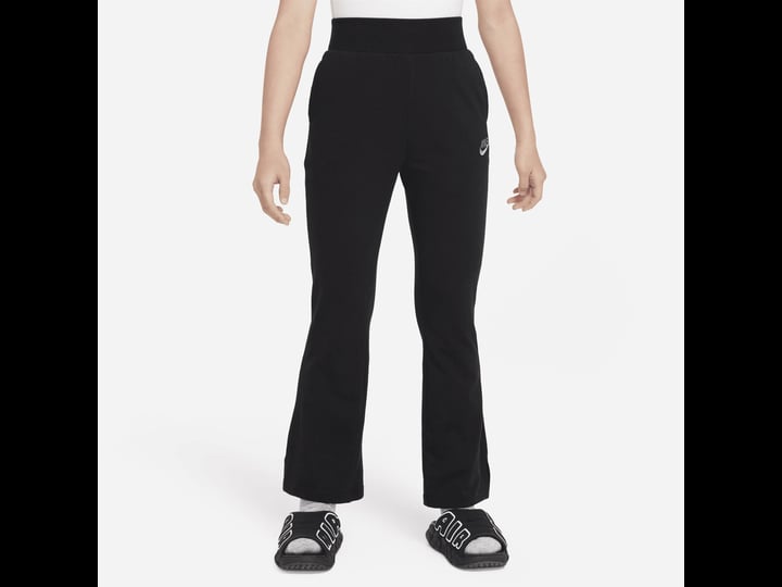 girls-nike-sportswear-flare-sweatpants-large-black-flat-pewter-1
