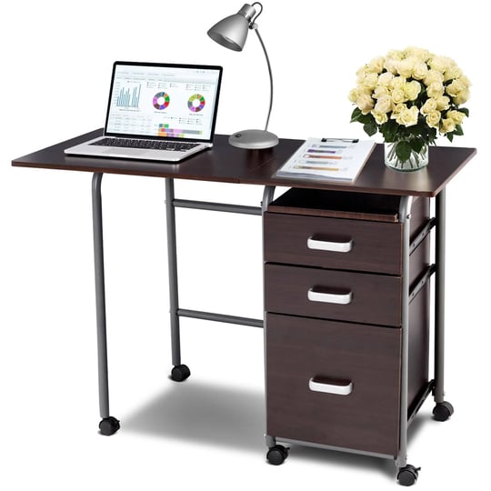 globalway-foldable-computer-laptop-desk-w-3-drawers-wheeled-laptop-desk-with-metal-frame-space-savin-1