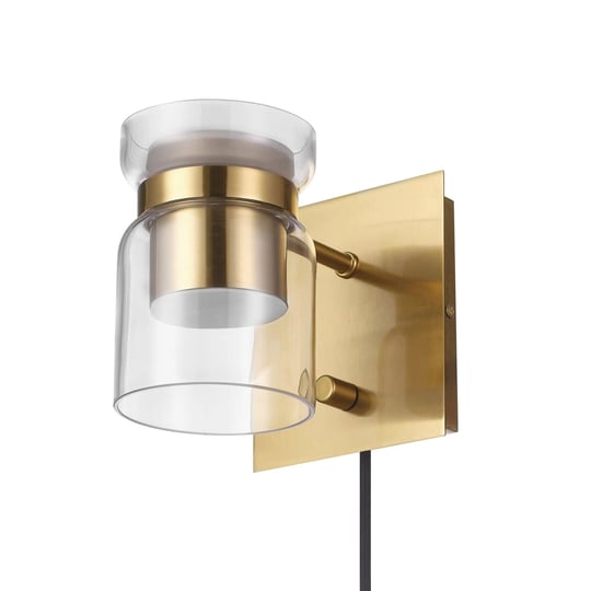 globe-electric-65934-1-light-led-integrated-plug-in-or-hardwire-wall-sconce-matte-brass-clear-outer--1