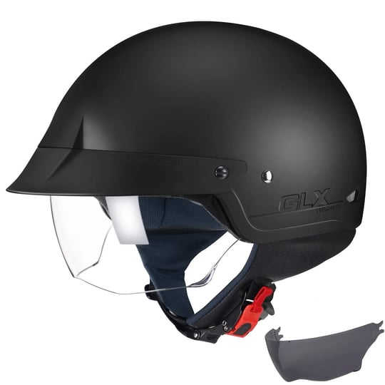 glx-m14-cruiser-scooter-motorcycle-half-helmet-with-free-tinted-retractable-visor-dot-approved-matte-1