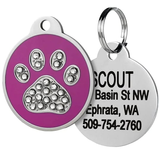 gotags-personalized-stainless-steel-dog-cat-id-tag-swarovski-crystal-paw-print-purple-regular-1