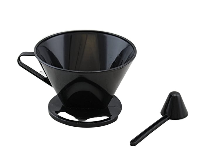 gourmet-single-cup-pour-over-coffee-brewer-dripper-with-coffee-scoop-included-black-1