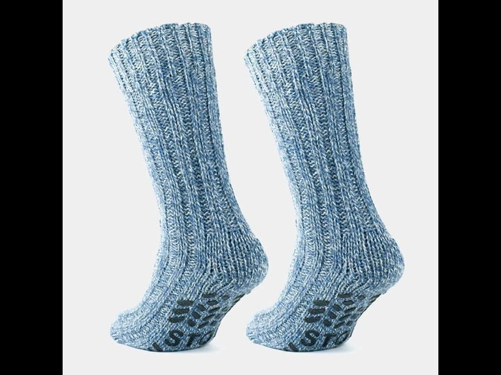 gowith-mens-merino-wool-no-slip-comfy-grip-socks-1-pair-model-6043-size-medium-blue-1