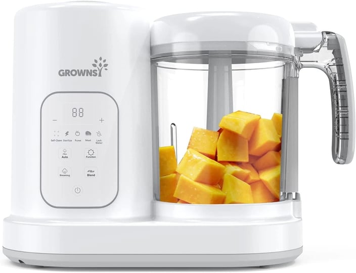 grownsy-7-in-1-baby-food-maker-auto-cooking-grinding-8-reusable-food-pouches-1