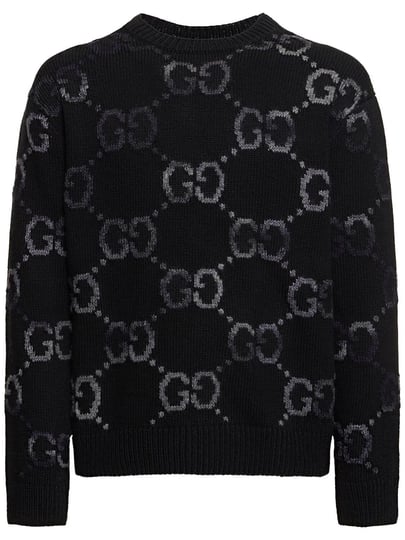 gucci-men-gg-wool-acrylic-crewneck-sweater-black-s-1